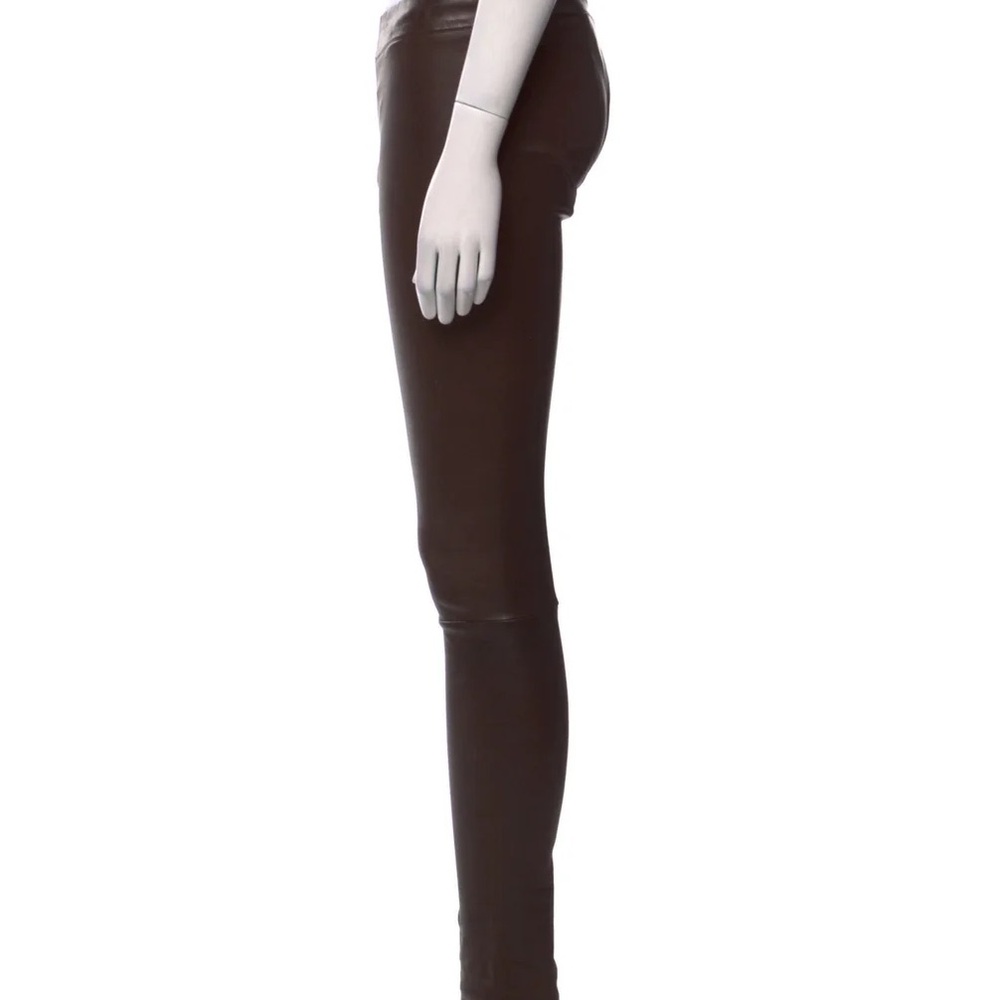 The Row Lambskin Leather High-Waisted Pants
